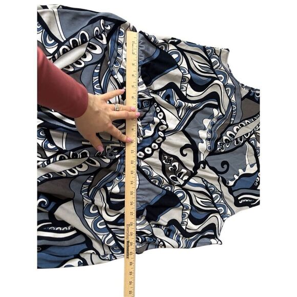 NEW Chico’s Travelers Classic Crop Jumpsuit size 4 US 20 22 White Blue - Picture 6 of 11